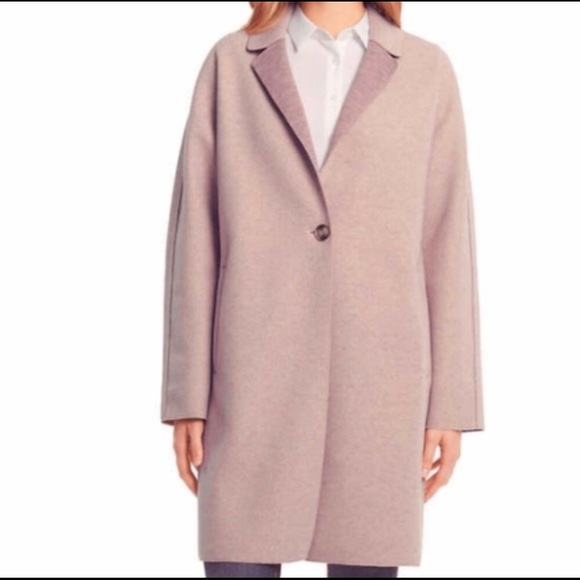 NWOT Bernardo Open-Front Overcoat in Blush Pink - Picture 3 of 9